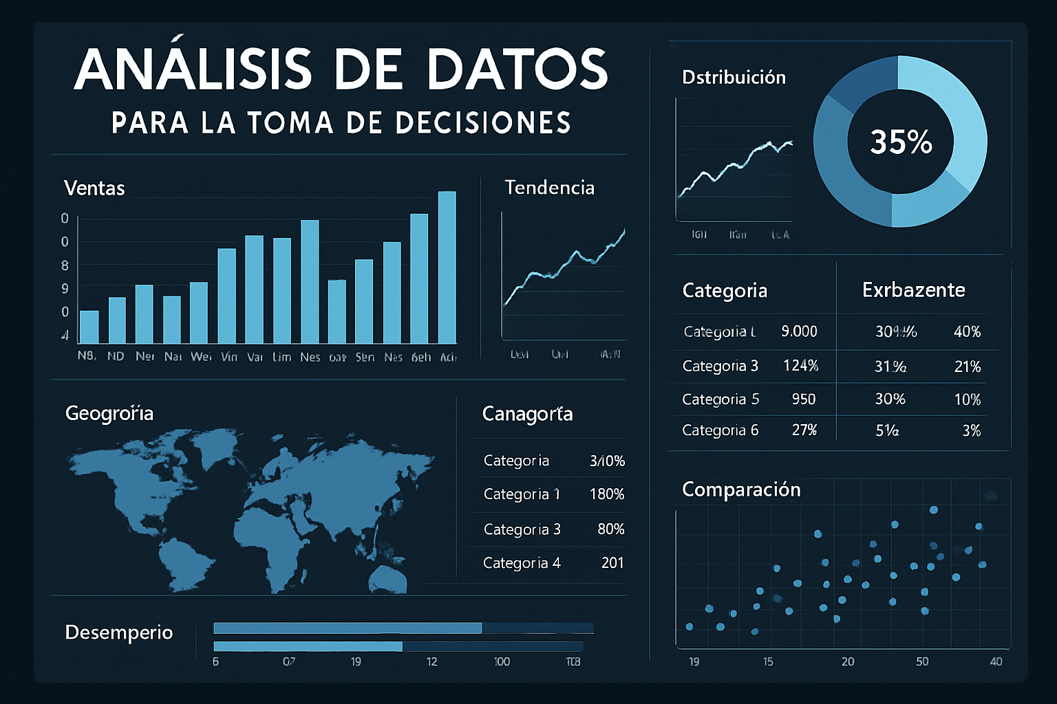 Panel de análisis de datos para la toma de decisiones